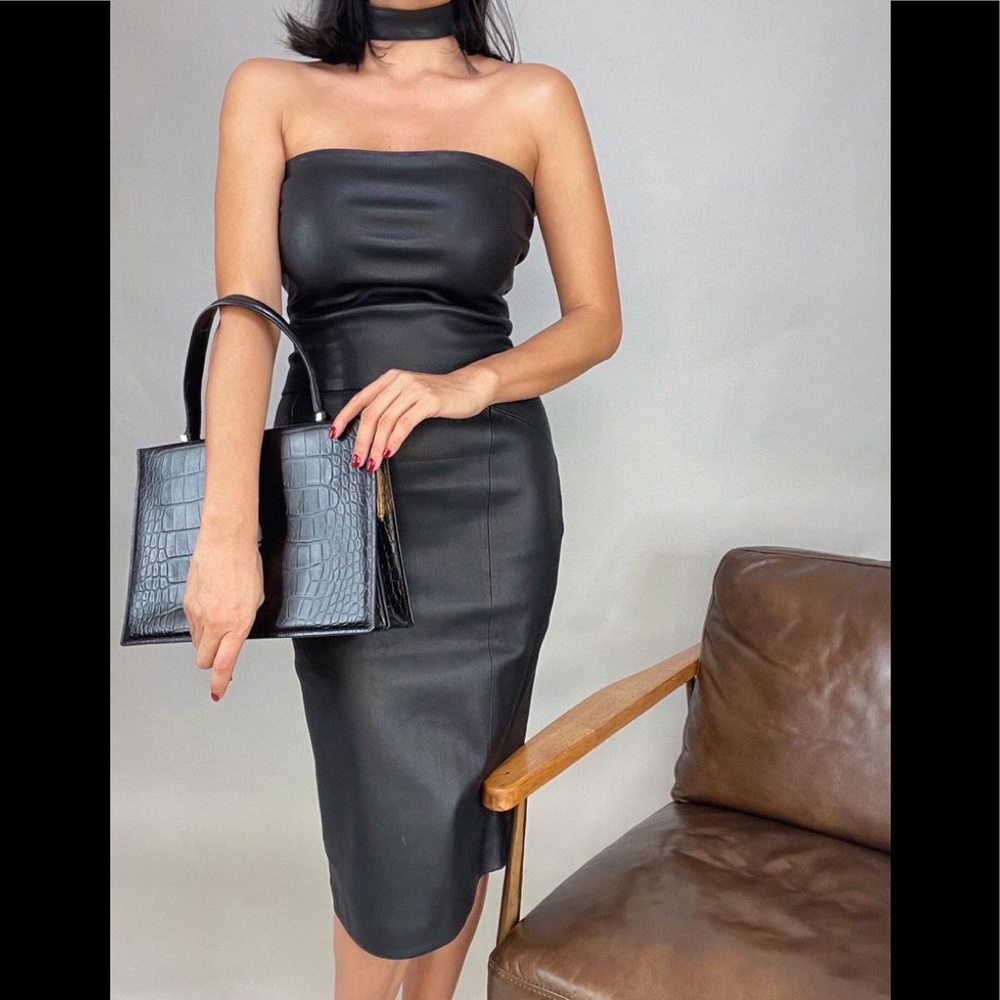 New leather skirt